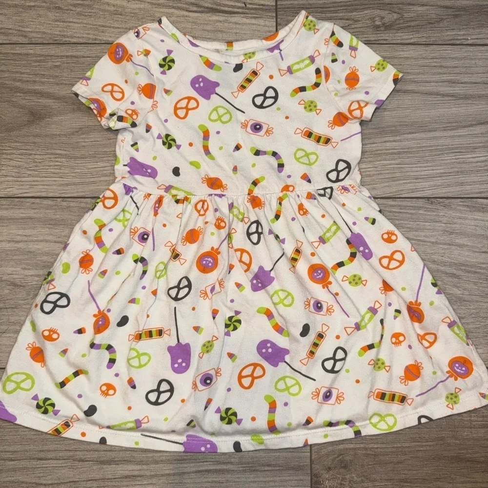 CAT & JACK Halloween Crew Neck Dress